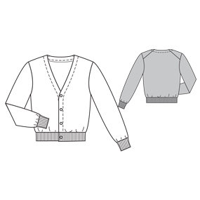 285x285 Andrew - Cardigan Technical Drawing