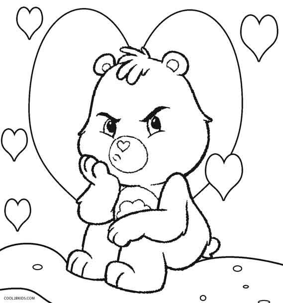 569x609 Carebear Drawing Evil For Free Download - Care Bear Drawing