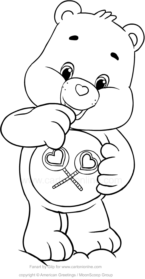 Care Bear Easy Drawing Outline Care+Bears+Coloring+Pages Bolsos Depie