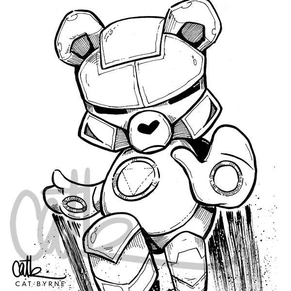 600x600 Iron Bear Drawings - Care Bear Drawing