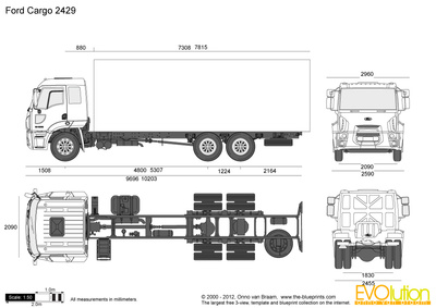 400x283 ford cargo vector drawing - Cargo Drawings