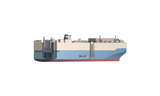 640x386 Car, Ship, Boat, Transparent Png Image Clipart Free Download - Cargo Ship Drawing