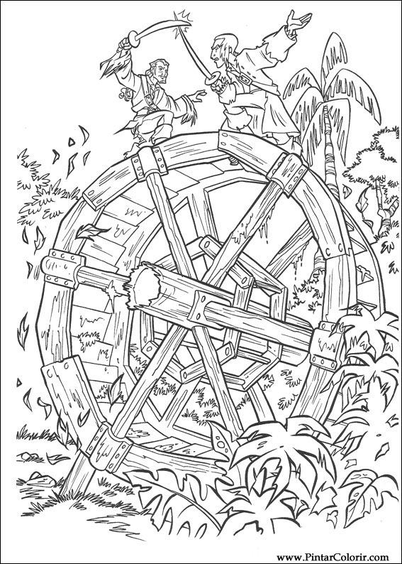 567x794 drawings to paint colour pirates of the caribbean - Caribbean Drawings