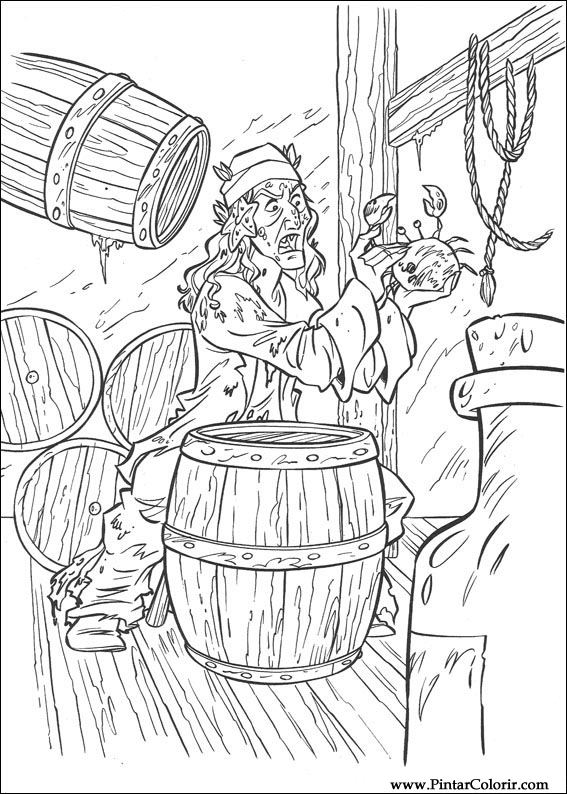567x794 drawings to paint colour pirates of the caribbean - Caribbean Drawings