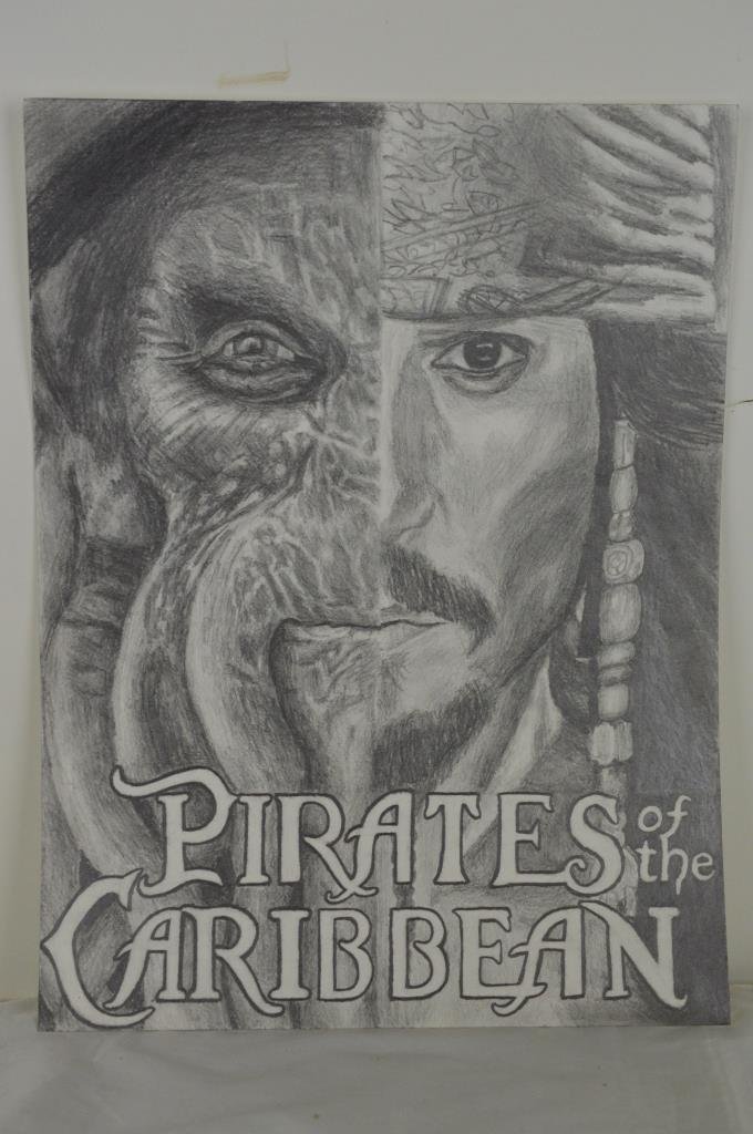 680x1024 Pencil Drawing - Caribbean Drawings