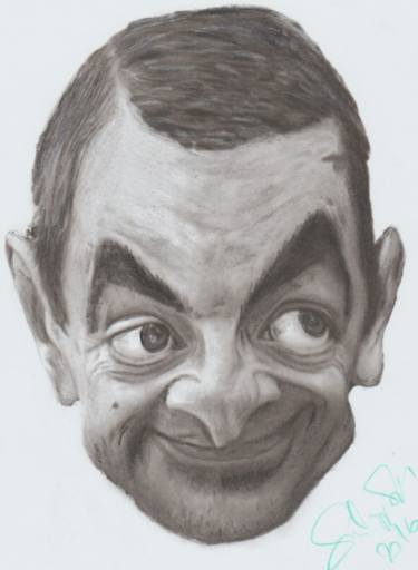 375x512 mr bean caricature drawing - Caricature Drawing