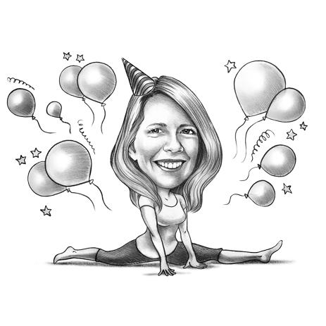 463x463 birthday related cartoon drawings and caricatures - Caricature Drawing