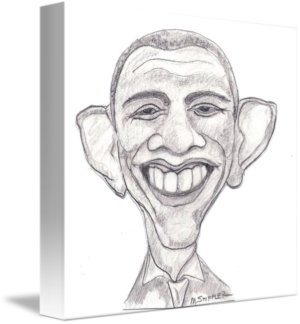 601x650 barack obama caricature - Caricature Drawing Of Barack Obama