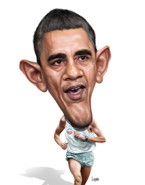 500x638 barack obama caricatures - Caricature Drawing Of Barack Obama