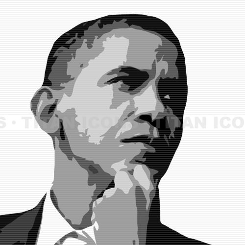 500x500 huge collection of 'barack obama clipart' download more than - Caricature Drawing Of Barack Obama