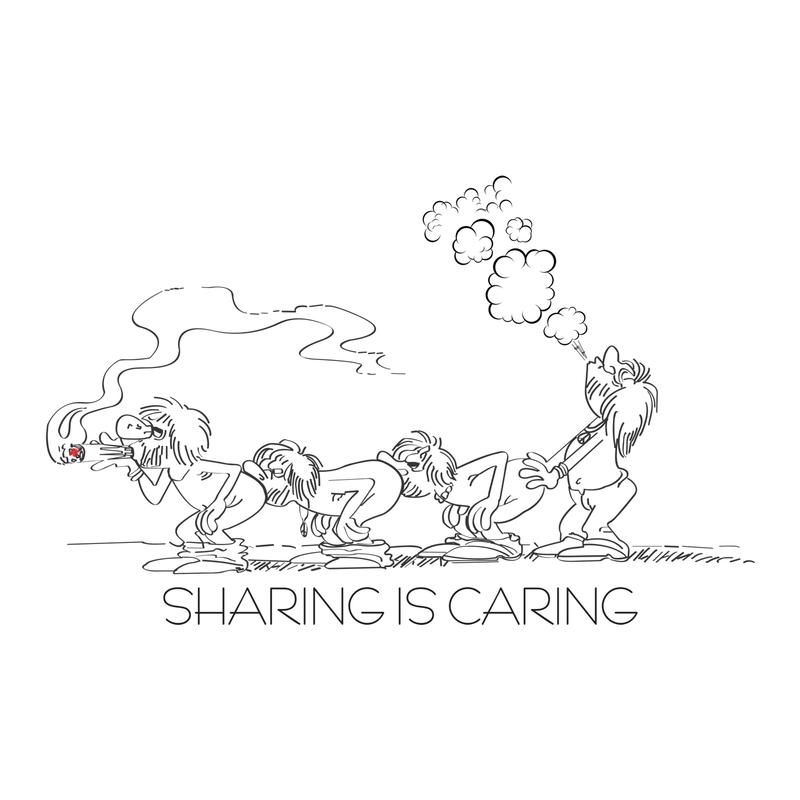 800x800 Mens' Barking Dog Short Sleeve T Shirt - Caring Drawing