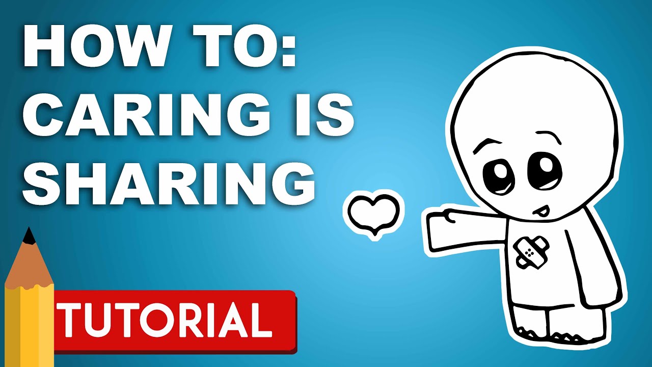 1280x720 Sharing Is Caring Drawing Tutorial - Caring Drawing