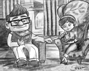 340x270 Carl And Ellie Art Etsy - Carl And Ellie Drawing