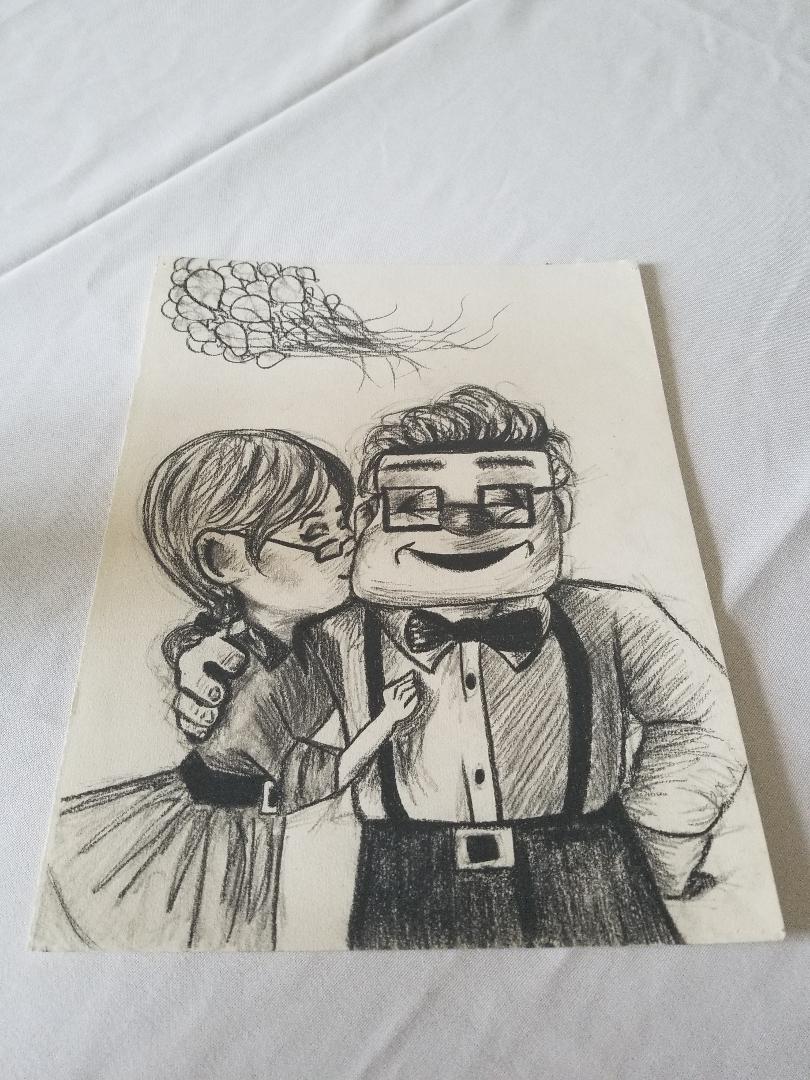 810x1080 Up! Drawing My Girlfriend Drew For Me - Carl And Ellie Drawing