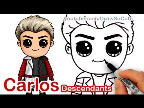 480x360 How To Draw Carlos From Disney Descendants Cute Step - Carlos Drawing
