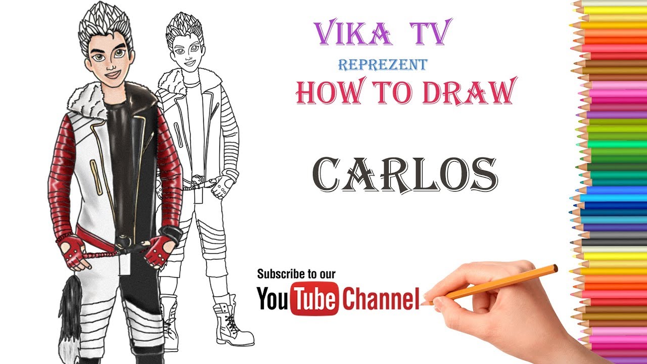 1280x720 How To Draw Disney Carlos Drawing Tutorial - Carlos Drawing