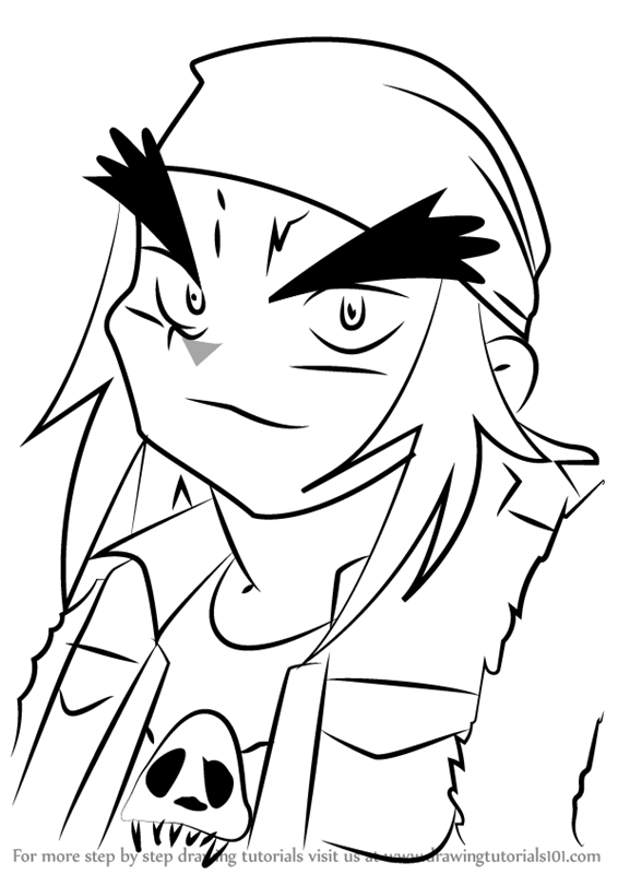 566x800 Learn How To Draw Carlos From Beyblade - Carlos Drawing