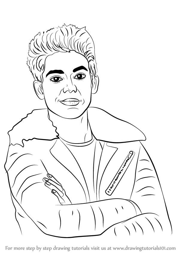 598x844 Learn How To Draw Carlos From Descendants - Carlos Drawing