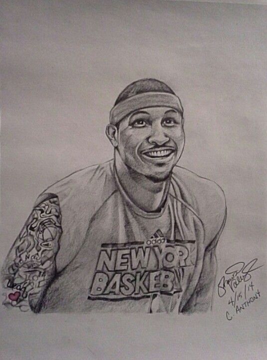 535x721 Carmelo Anthony Art - Carmelo Anthony Drawing