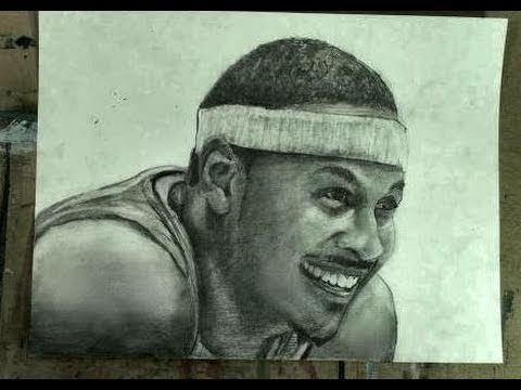 480x360 How To Draw Carmelo Anthony Step - Carmelo Anthony Drawing