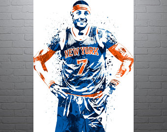 340x270 Scribbled Carmelo Anthony Vinyl Sticker Etsy - Carmelo Anthony Drawing