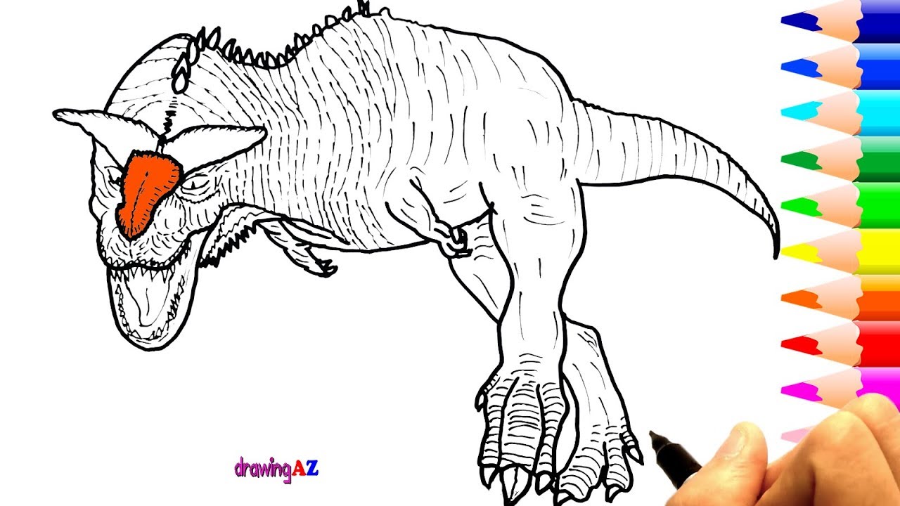 Carnotaurus Drawing at PaintingValley.com | Explore collection of