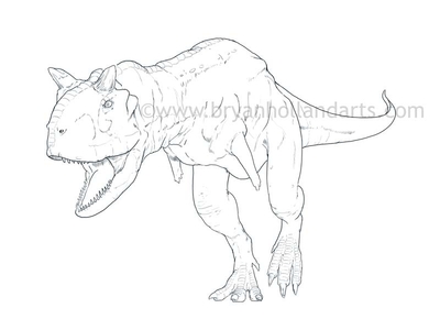 400x300 Carnotaurus - Carnotaurus Drawing