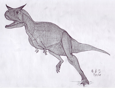 400x306 Carnotaurus Sastrei - Carnotaurus Drawing