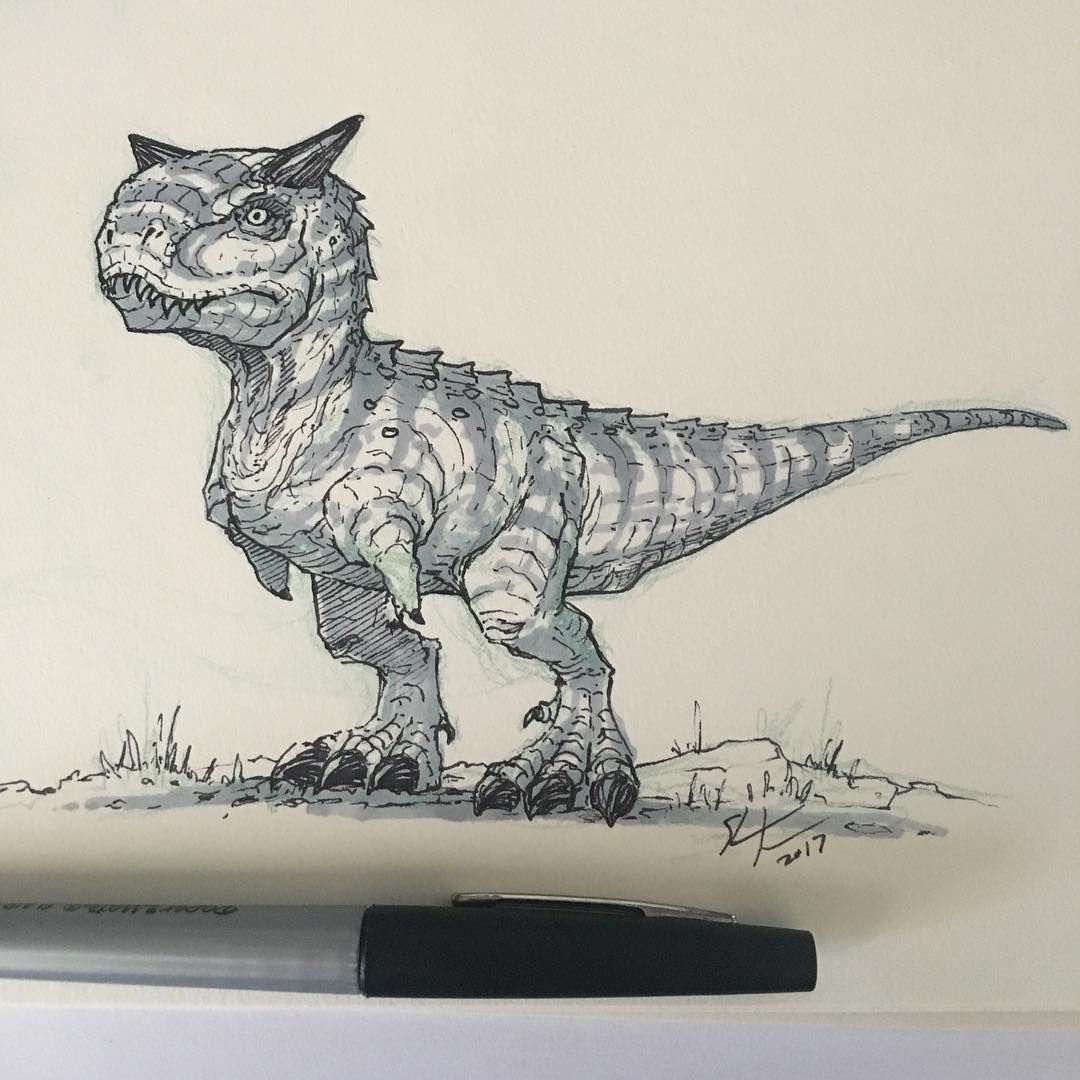 1080x1080 a little carnotaurus sketch happy friday! - Carnotaurus Drawing