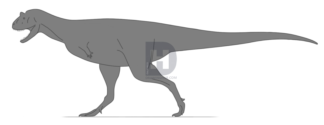1080x416 How To Draw A Carnotaurus, Carnotaurus Dinosaur, Step - Carnotaurus Drawing