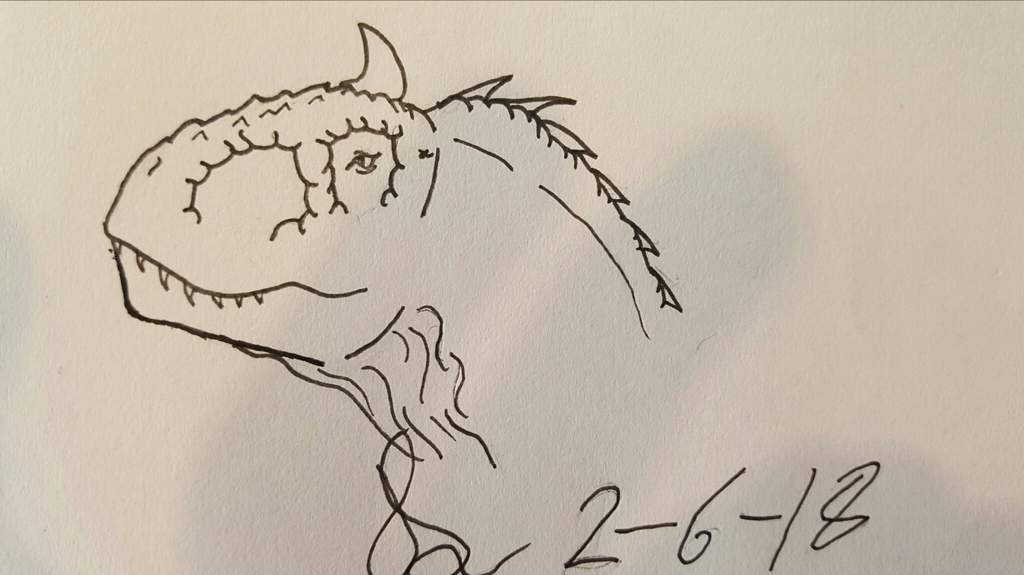 1024x575 my very first attempt - Carnotaurus Drawing