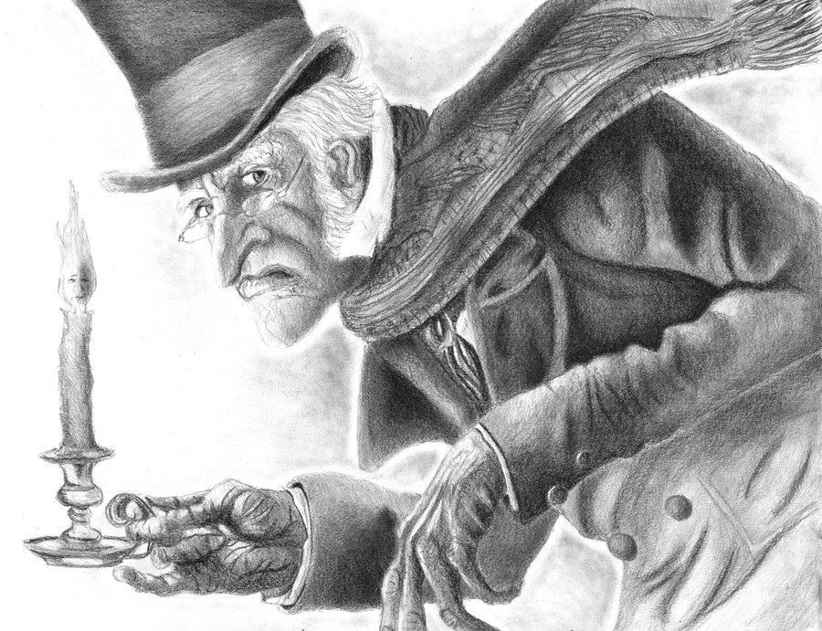 900x691 drawing of scrooge from disney's a christmas carol my art - Carol Drawing