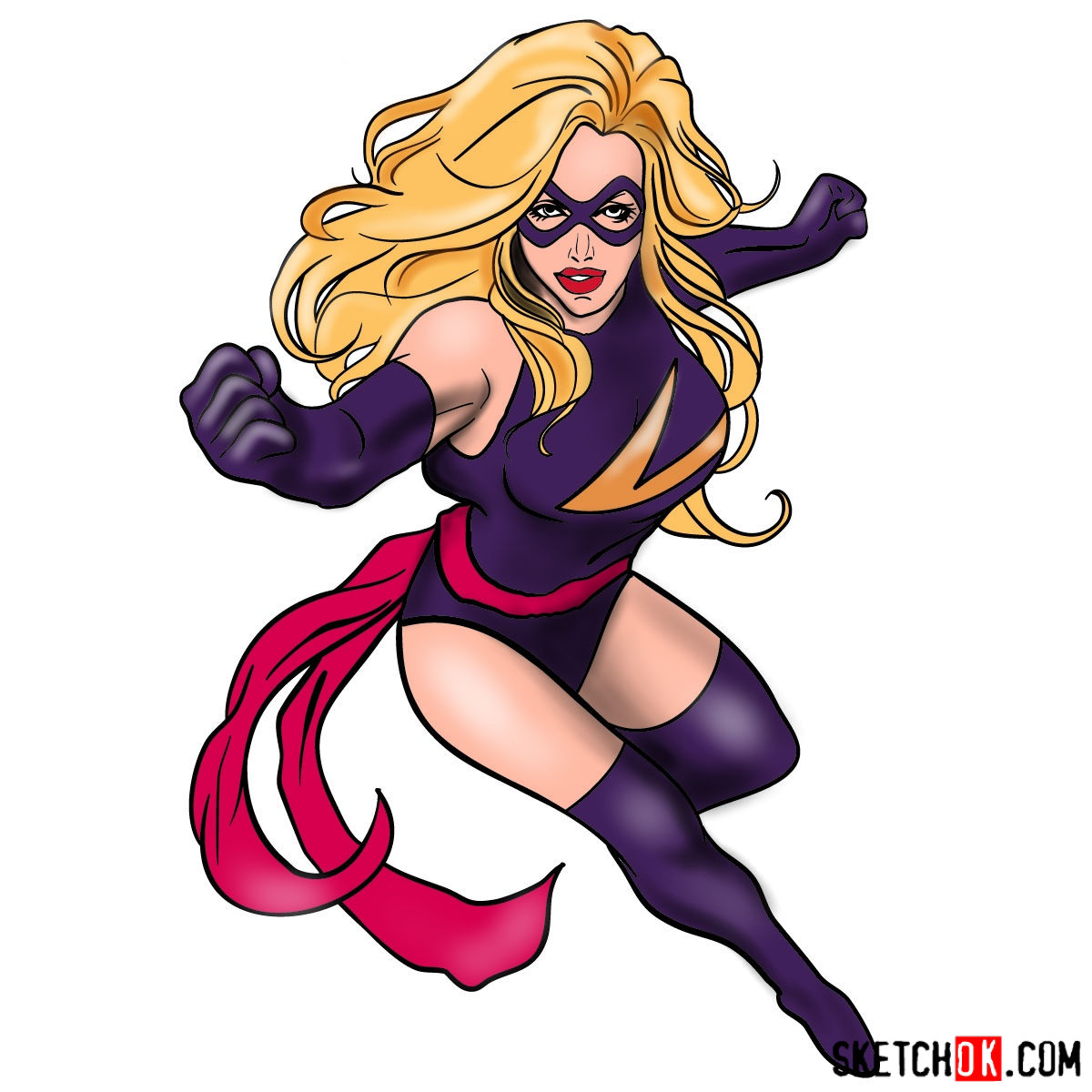 1200x1200 how to draw ms marvel - Carol Drawing