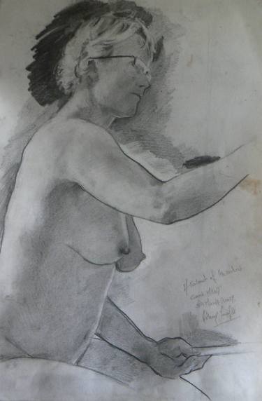 375x572 a portrait of the artist, carol drawing - Carol Drawing