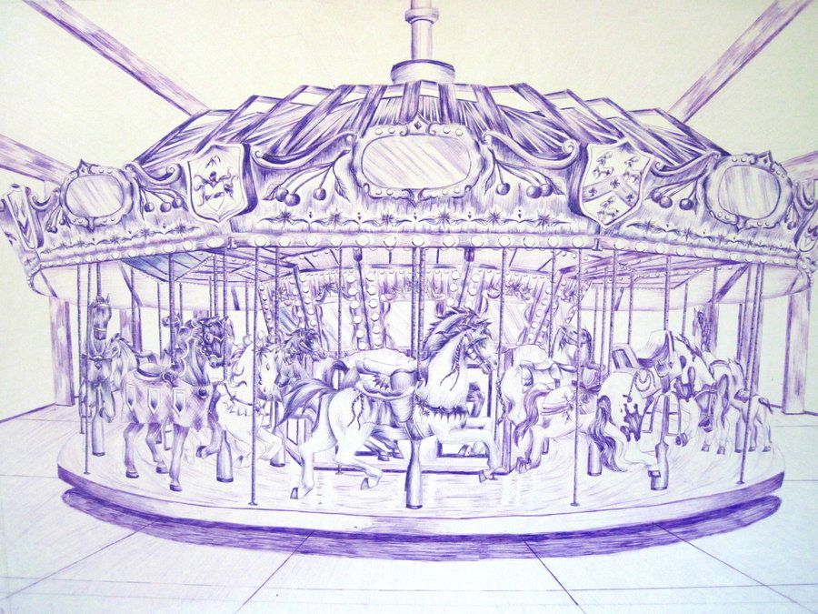 900x675 carousel - Carousel Drawing