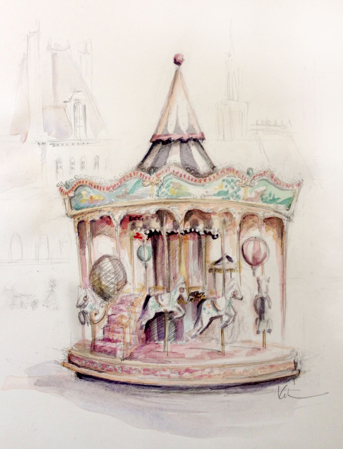 Carousel Drawing at Explore collection of Carousel