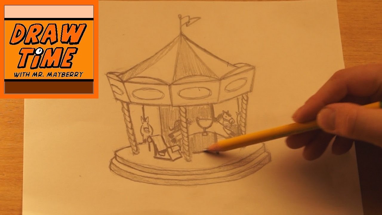 1280x720 how to draw a carousel - Carousel Drawing