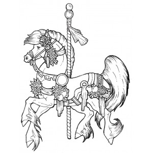 300x300 carousel horse - Carousel Horse Drawing