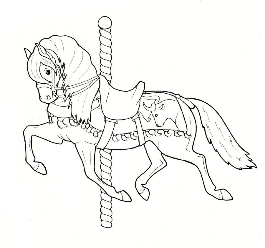 Carousel Horse Drawing at Explore collection of