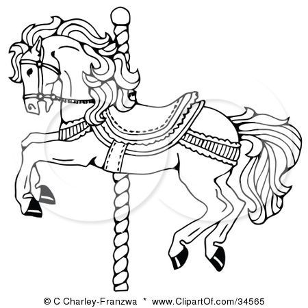 Carousel Horse Drawing at PaintingValley.com | Explore collection of ...