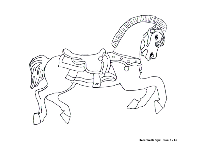 792x612 rochester carousel kids crafts - Carousel Horse Drawing