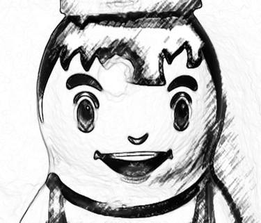 375x321 pencil sketch of jr carpenter drawing - Carpenter Drawing