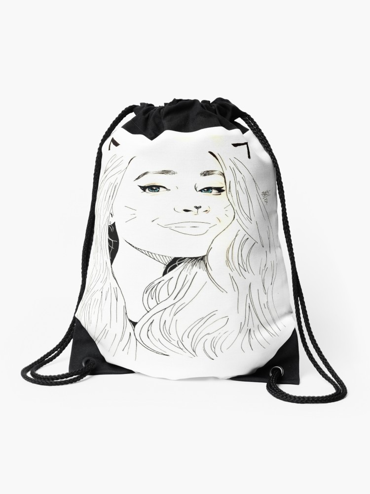 750x1000 sabrina carpenter drawing art drawstring bag - Carpenter Drawing