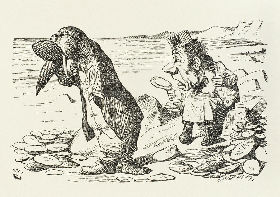 900x633 the walrus the carpenter drawing - Carpenter Drawing