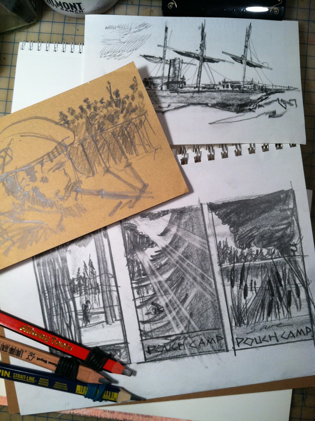 1195x1600 went sketching drawing with carpenter pencils - Carpenter Drawing