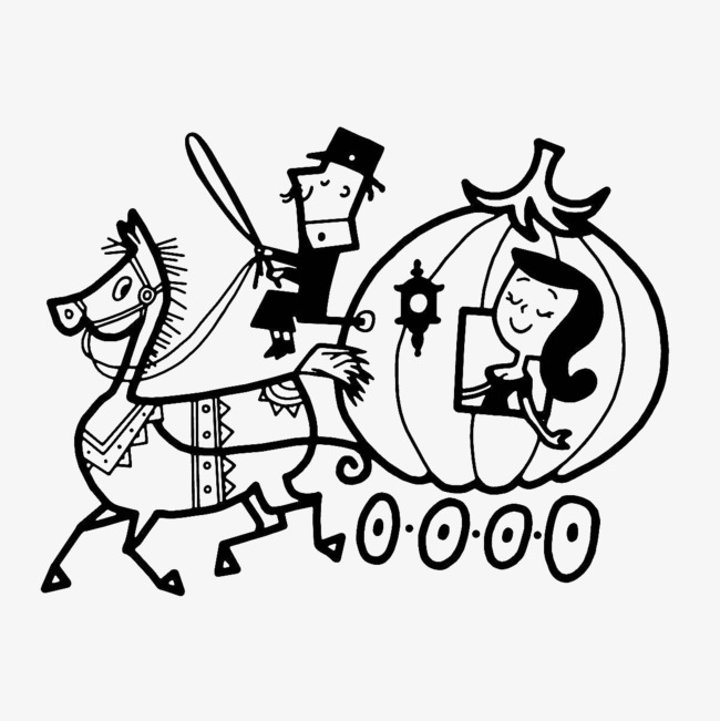 650x651 cartoon drawing, cinderella, pumpkin carriage, the pumpkin - Carriage Drawing