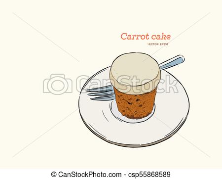 450x362 carrot cake hand draw sketch vector carrot cake on top - Carrot Cake Drawing