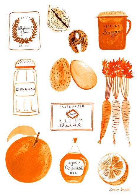 464x656 eatsleepdraw the makings of a tasty carrot cake! - Carrot Cake Drawing