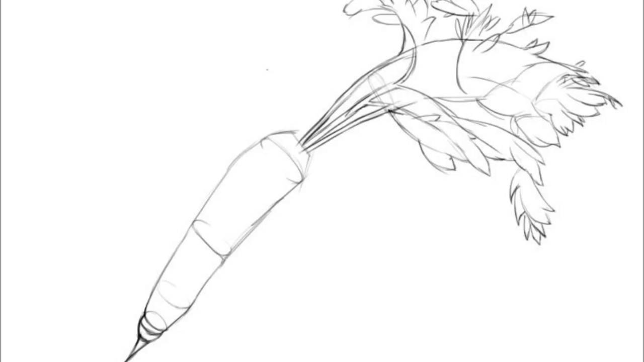 1280x720 carrot drawing photo drawing skill - Carrot Drawing