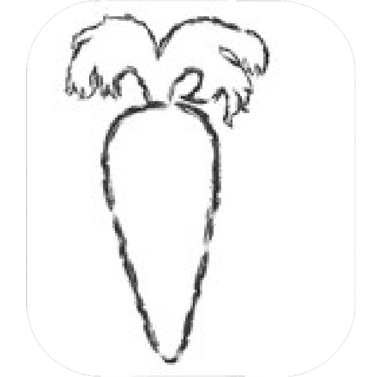 1200x1200 Designs Mein Mousepad Design Mousepad Selbst Designen - Carrot Line Drawing
